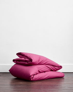 Berry Organic Cotton Duvet Cover