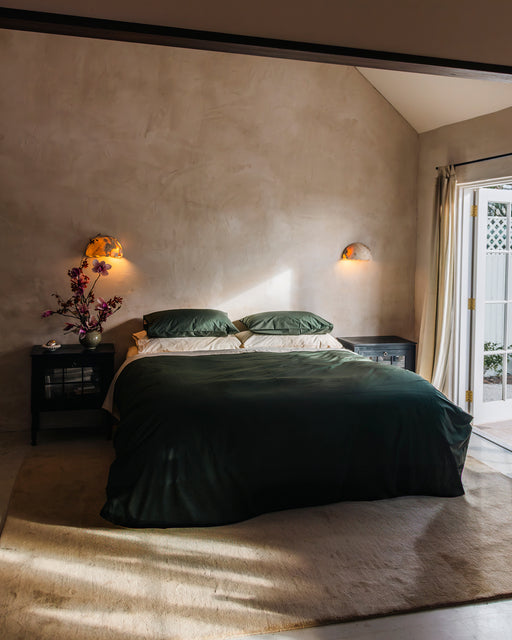 Moss Organic Cotton Duvet Cover