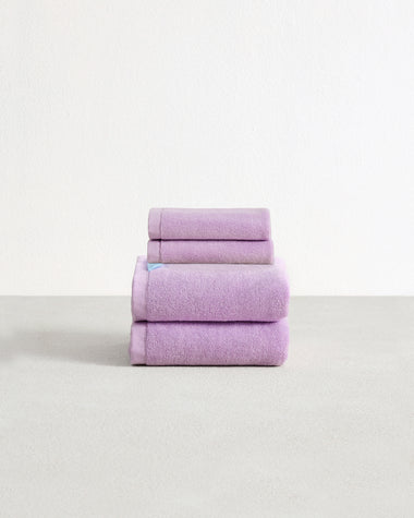 Violet 100% Cotton Terry Hand Towels & Face Washers Bundle