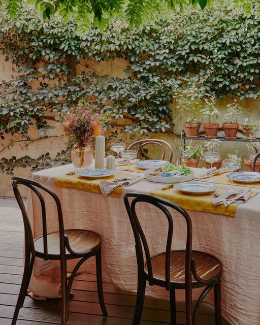 Turmeric 100% French Flax Linen Placemats (Set of Four)