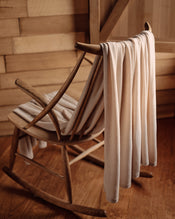 Latte Cotton & Wool Mix Blanket - view