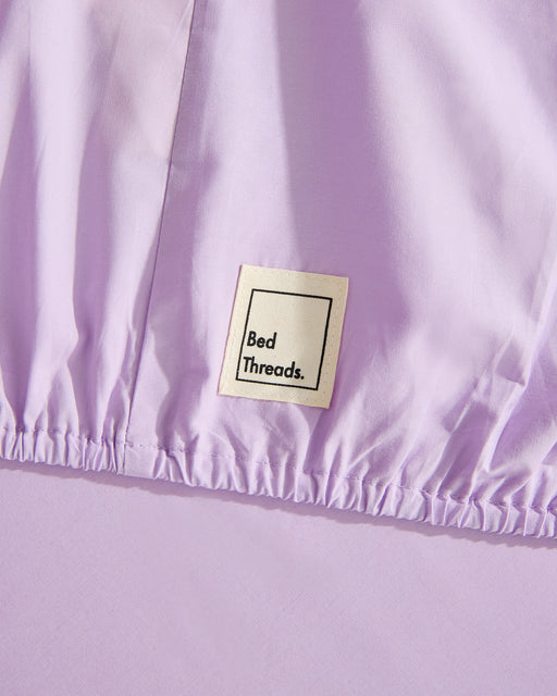 Violet 100% Organic Cotton Fitted Sheet