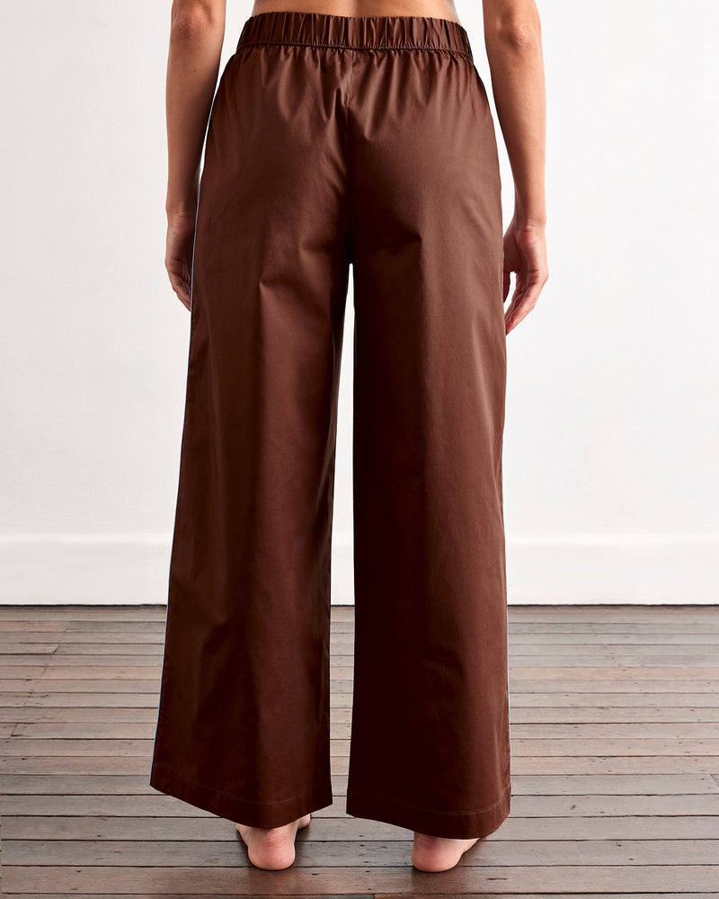Espresso & Sky Piped Pants