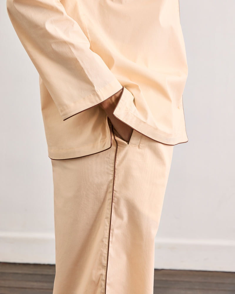 Vanilla & Espresso Piped Pants