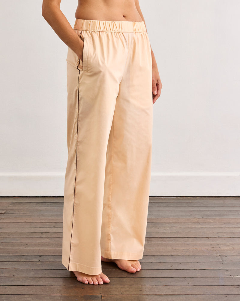 Vanilla & Espresso Piped Pants