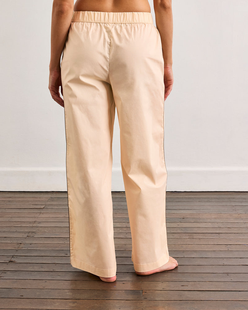 Vanilla & Espresso Piped Pants