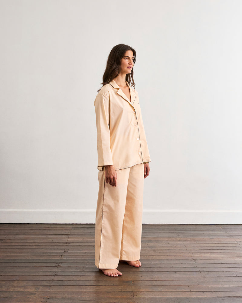 Vanilla & Espresso Piped Pants