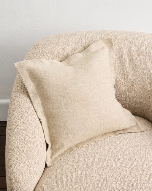 Oatmeal 100% French Flax Linen Cushion Cover