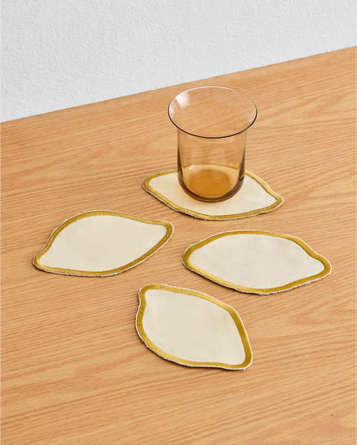 Les Fruits Citron Coasters (Set of Four)