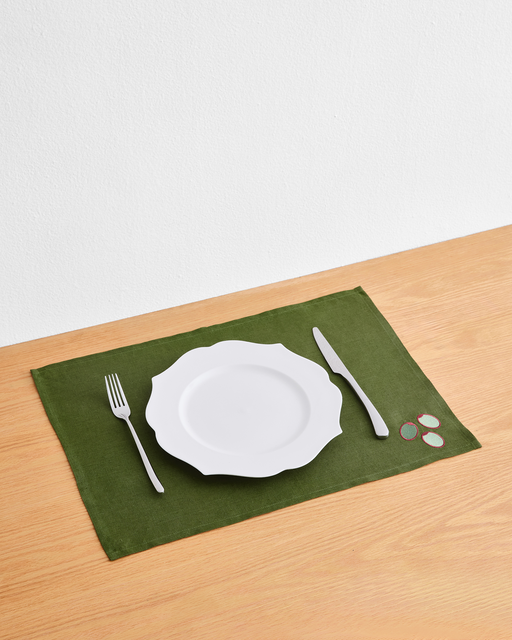 Les Fruits Olive Placemats (Set of Four)