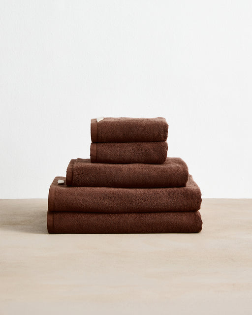 Espresso Cotton Terry Bath Towel Bundle