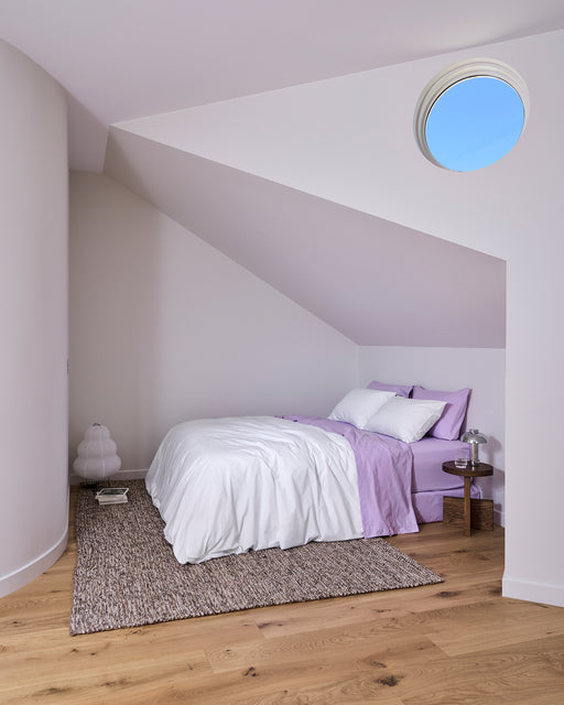 Violet 100% Organic Cotton Fitted Sheet