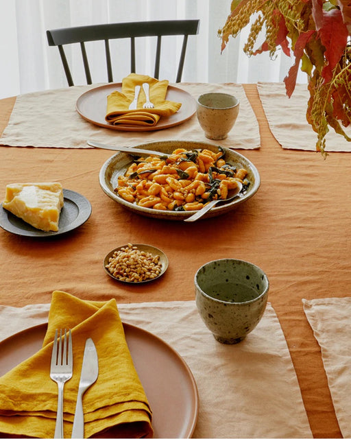 Terracotta 100% French Flax Linen Placemats (Set of Four)