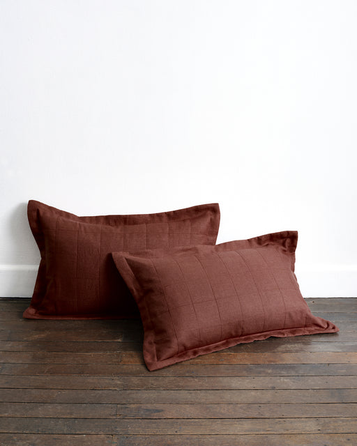 Cacao Quilted Pillowcases (Set of Two)