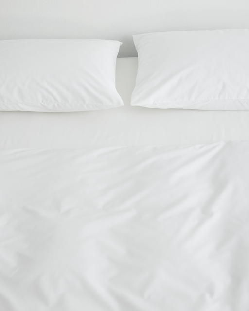 Crisp White Organic Cotton Pillowcases (Set of Two)