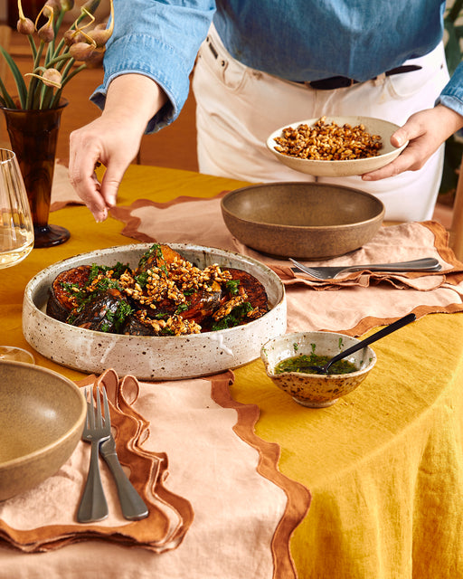 Turmeric 100% French Flax Linen Tablecloth