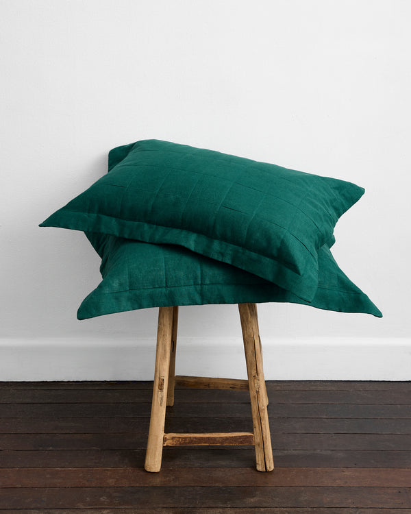 Forest Quilted Pillowcases (Set of Two)