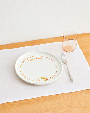 Gemma Bamforth x Bed Threads 'Pesca Dorata' Ceramic Dinner Plate