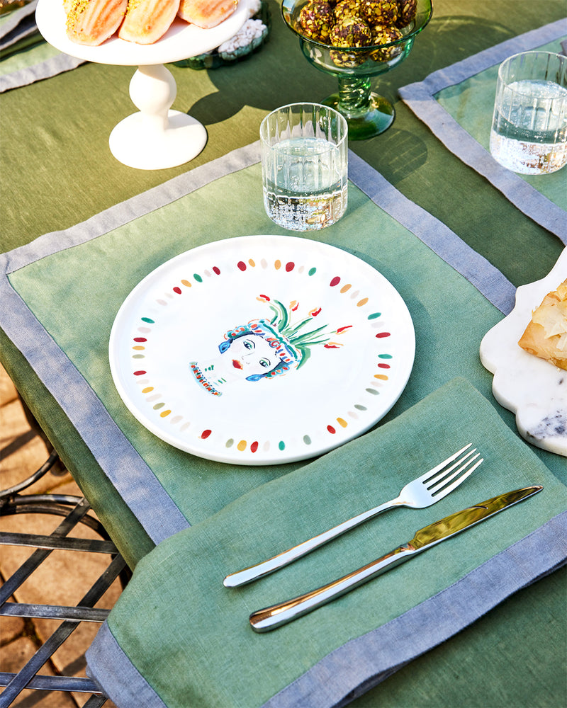 Idda Studio x Bed Threads 'Testa Di Moro' Ceramic Dinner Plate