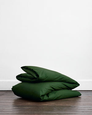 Moss Organic Cotton Duvet Cover