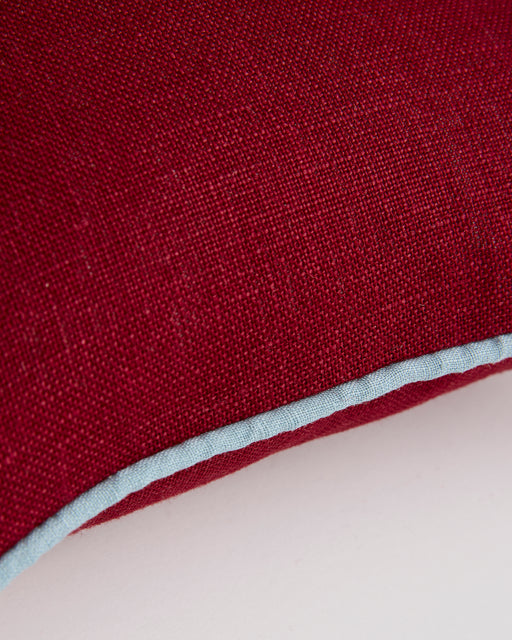 Mulberry & Lagoon 100% French Flax Linen Piped Cushion Cover