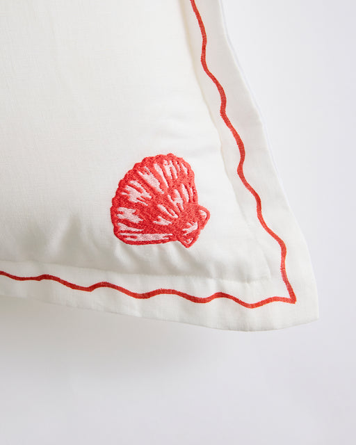 La Sirène 'Lobster' 100% French Flax Linen Cushion Cover
