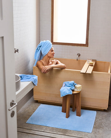 Sky 100% Cotton Terry Bath Sheet Bundle