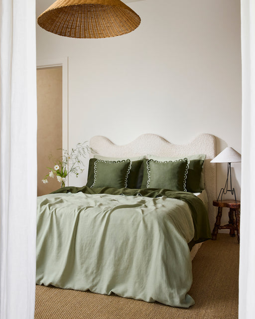 Sage 100% French Flax Linen Bedding Set