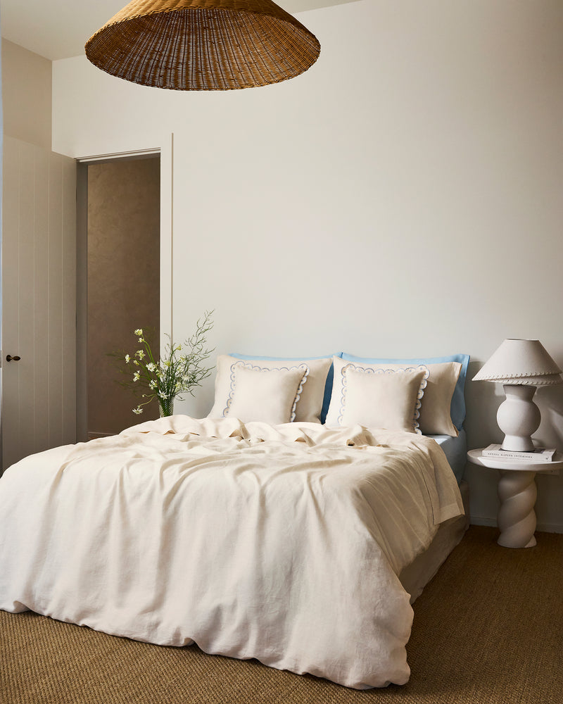 Crème 100% French Flax Linen Duvet Cover