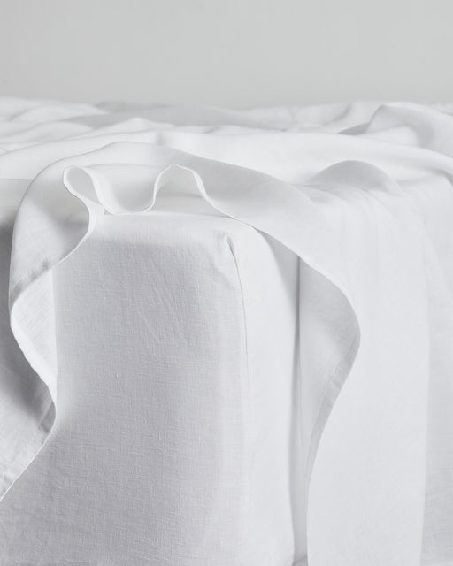 Coast, Lagoon & White 100% French Flax Linen Bedding Bundle