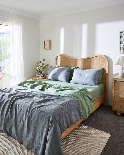 Curvy Rattan Bedhead