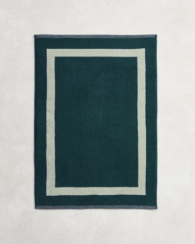 Forest & Sage Two-Toned 100% Cotton Terry Bath Mat