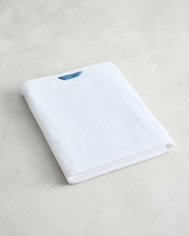 Crisp White 100% Cotton Terry Bath Sheet