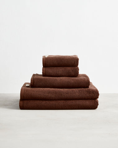 Espresso 100% Cotton Terry Bath Sheet Bundle