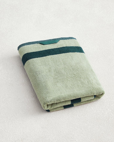 Forest & Sage Two-Toned 100% Cotton Terry Bath Towel
