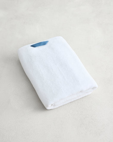 Crisp White 100% Cotton Terry Bath Towel