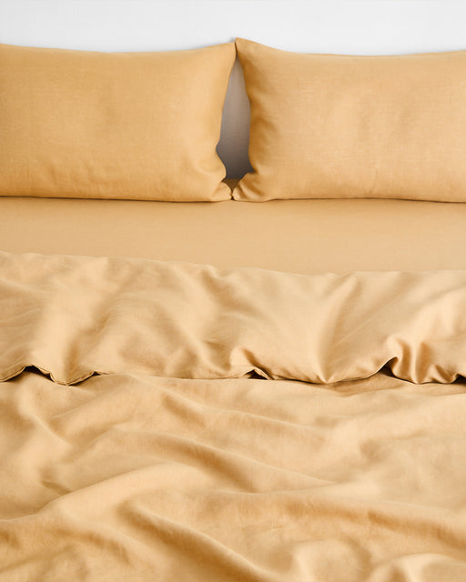 Caramel 100% French Flax Linen Bedding Set