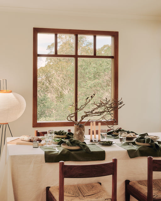 Crème 100% French Flax Linen Tablecloth