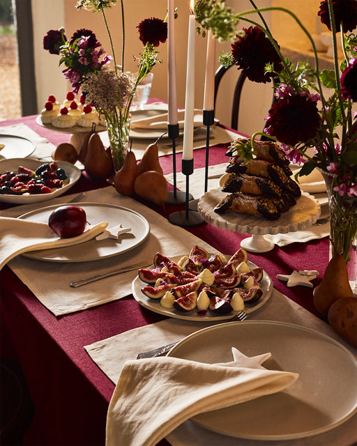 Mulberry 100% French Flax Linen Tablecloth