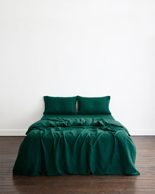 Forest 100% French Flax Linen Duvet Cover