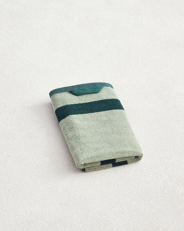 Forest & Sage Two-Toned 100% Cotton Terry Hand Towel