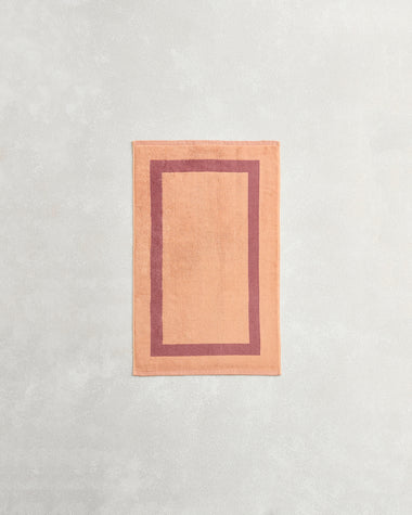 Terracotta & Pink Clay Two-Toned 100% Cotton Terry Hand Towel