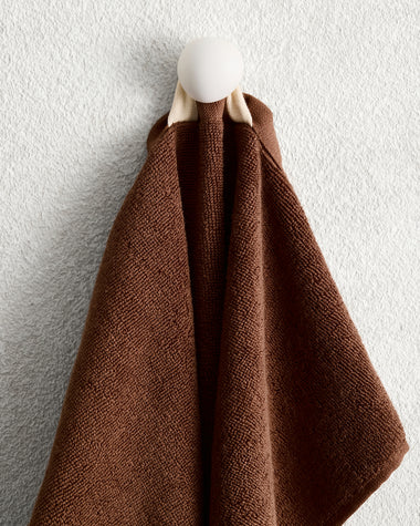 Espresso 100% Cotton Terry Hand Towels (Set of Two)