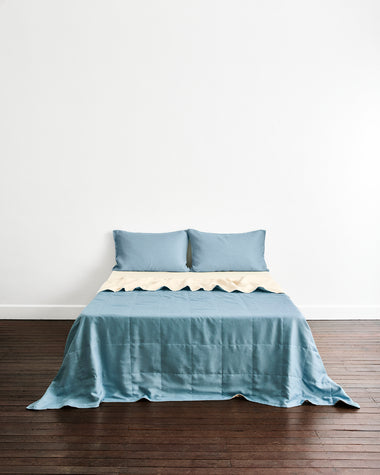 Lagoon & Crème Quilt