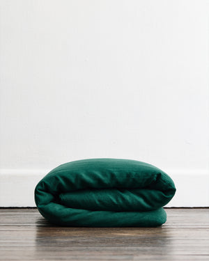 Forest 100% French Flax Linen Duvet Cover