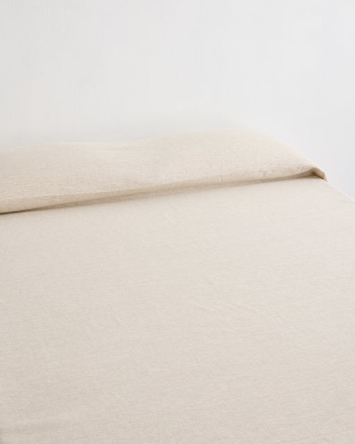 Oatmeal Heavy Linen Bed Cover