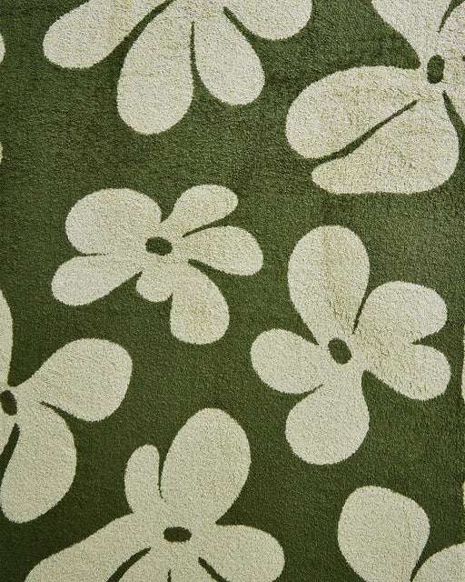 Sage & Olive 100% French Flax Linen Floral Bath Towel