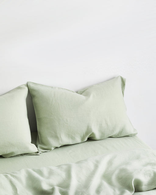 Sage 100% French Flax Linen Bedding Set