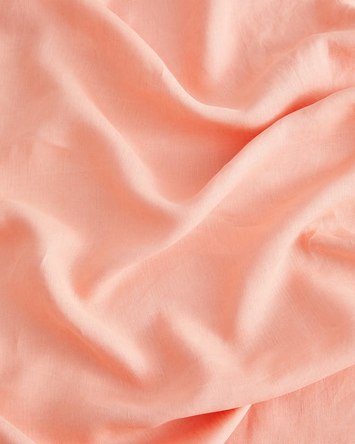 Peach 100% French Flax Linen Bedding Set