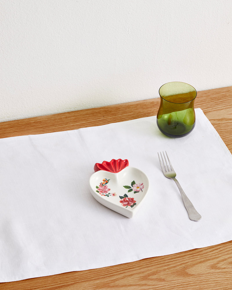 Bitossi Home Little Heart Tray in White